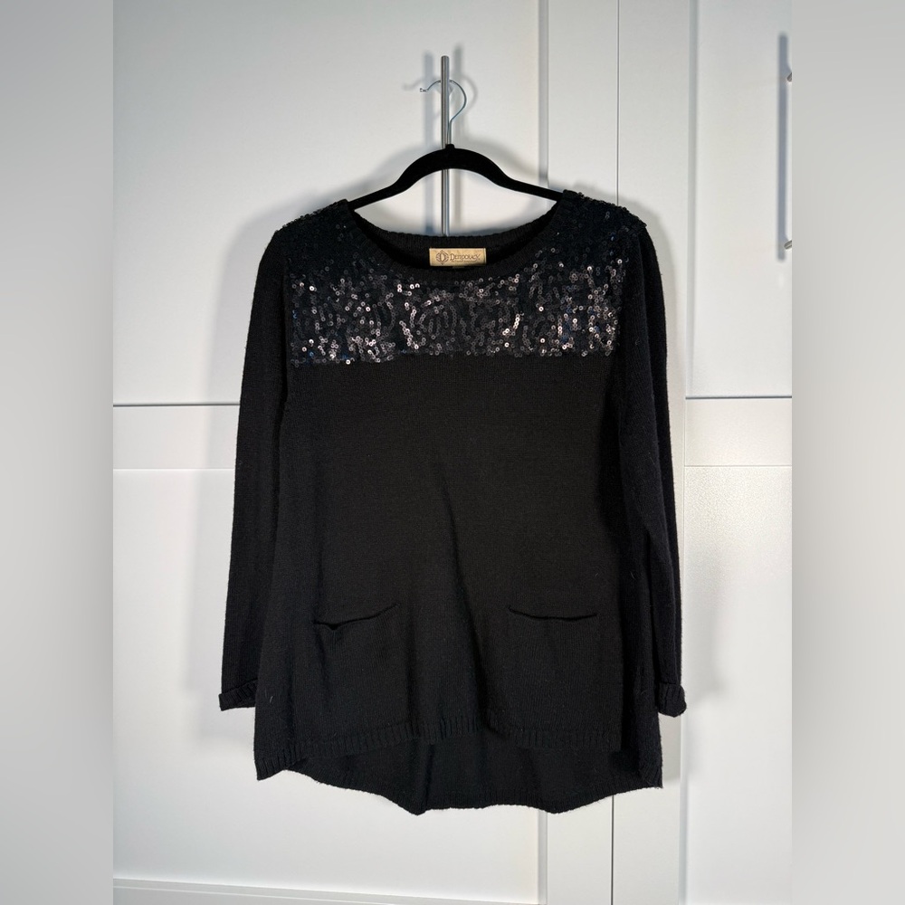 Democracy Black Knit Sweater